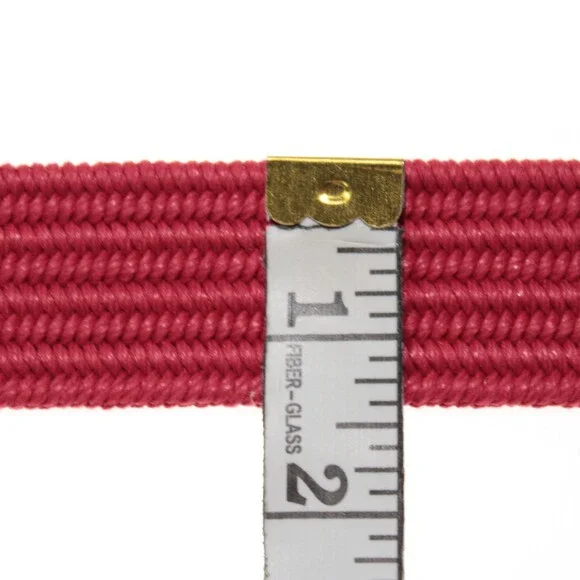 Torino NWT Braided Belt Size 32 US in Solid Red With Brown